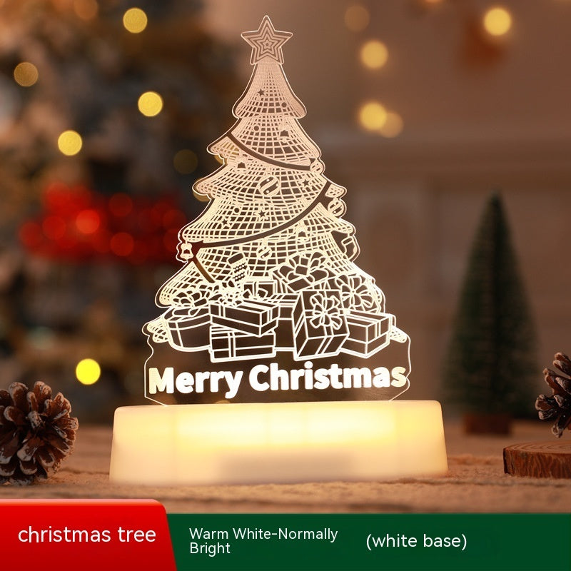 Christmas Decoration 3D Lamp Acrylic LED Night Lights New Year Valentines Day Christmas Kids Gift Christmas Ornaments Christmas Decoration 3D Lamp Acrylic LED Night Lights New Year Valentines Day Christmas Kids Gift Christmas Ornaments